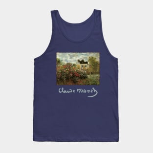 Monet's Garden at Argenteuil by Claude Monet Tank Top